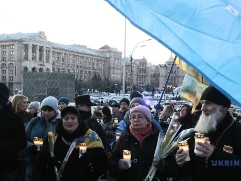 В Києві відбулася панахида та Хода пам’яті на честь Героїв Небесної Сотні