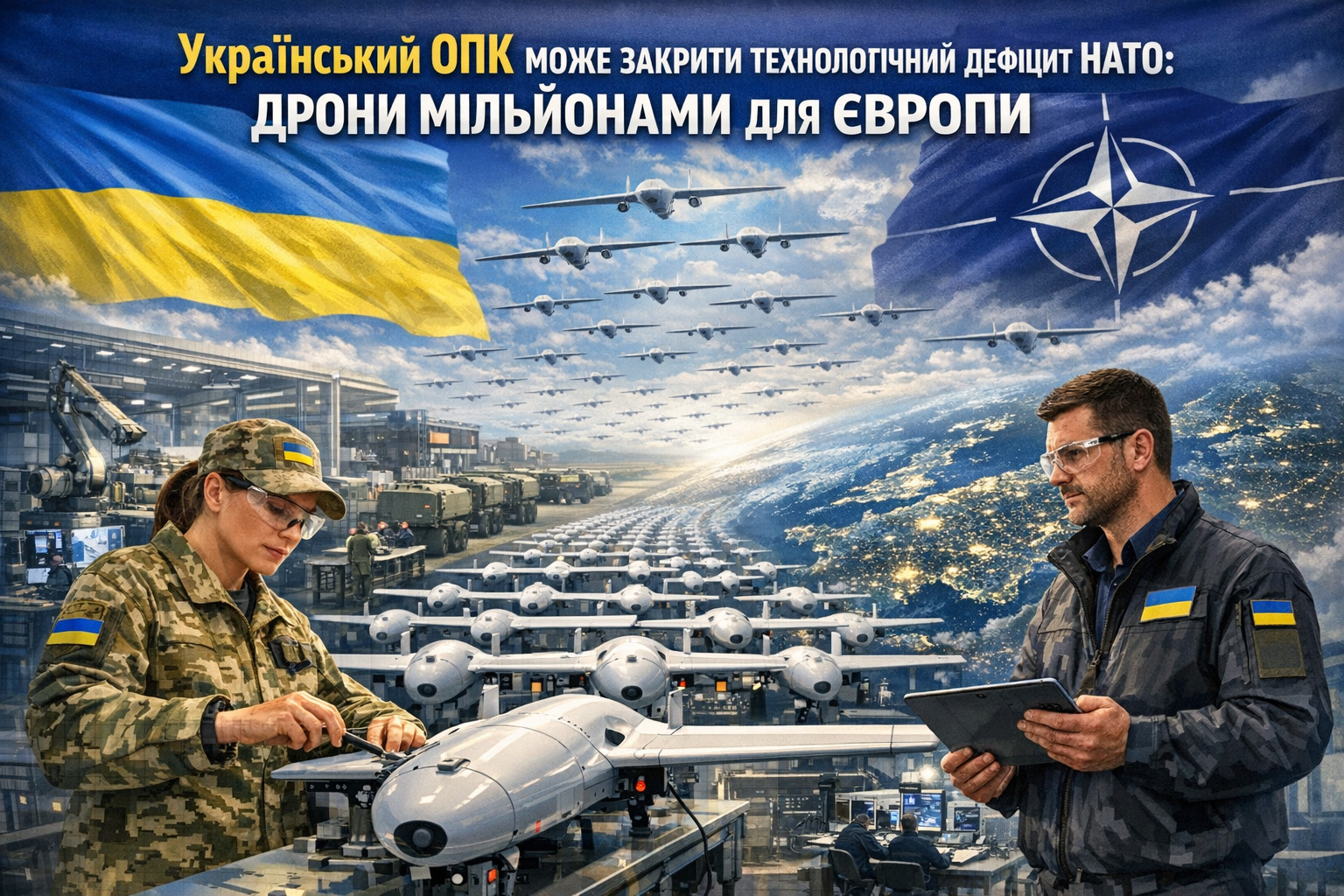 Український ОПК може закрити технологічний дефіцит НАТО: дрони мільйонами для Європи