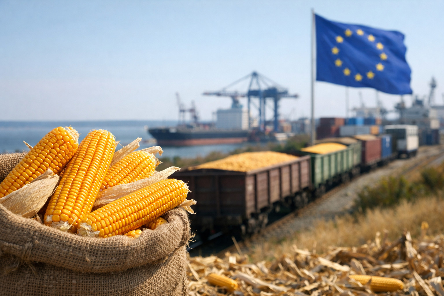 Українська кукурудза домінує в європейському імпорті на тлі внутрішніх проблем Росії