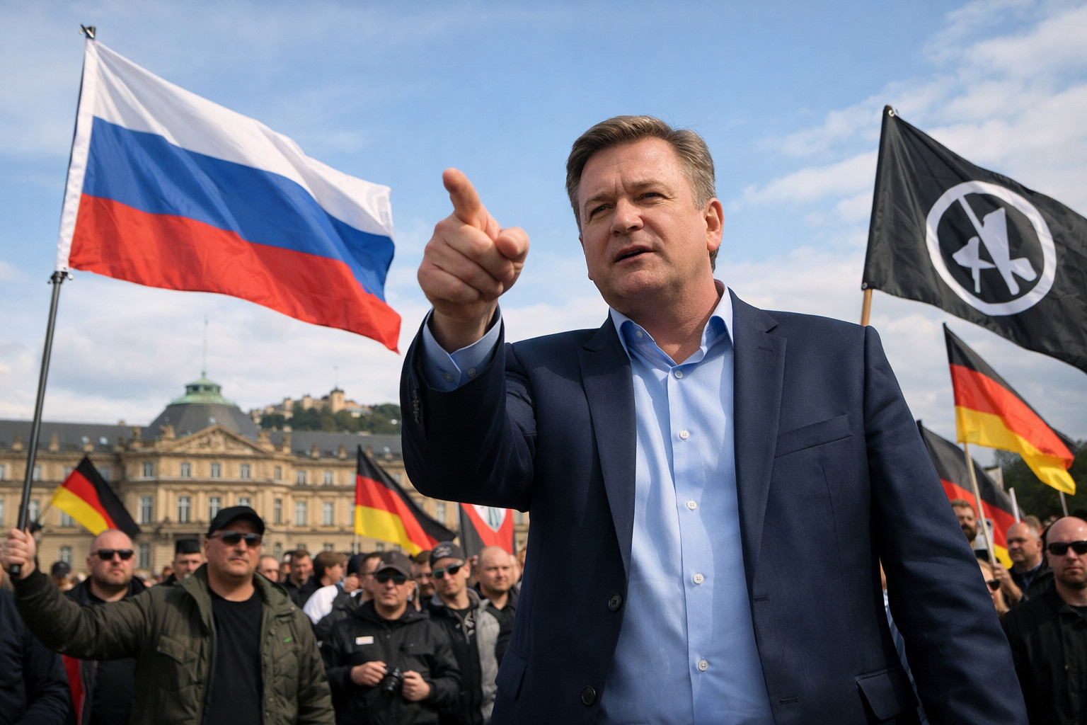 Лідер АдН у Баден-Вюртемберзі поширює кремлівські тези та підтримує радикалів