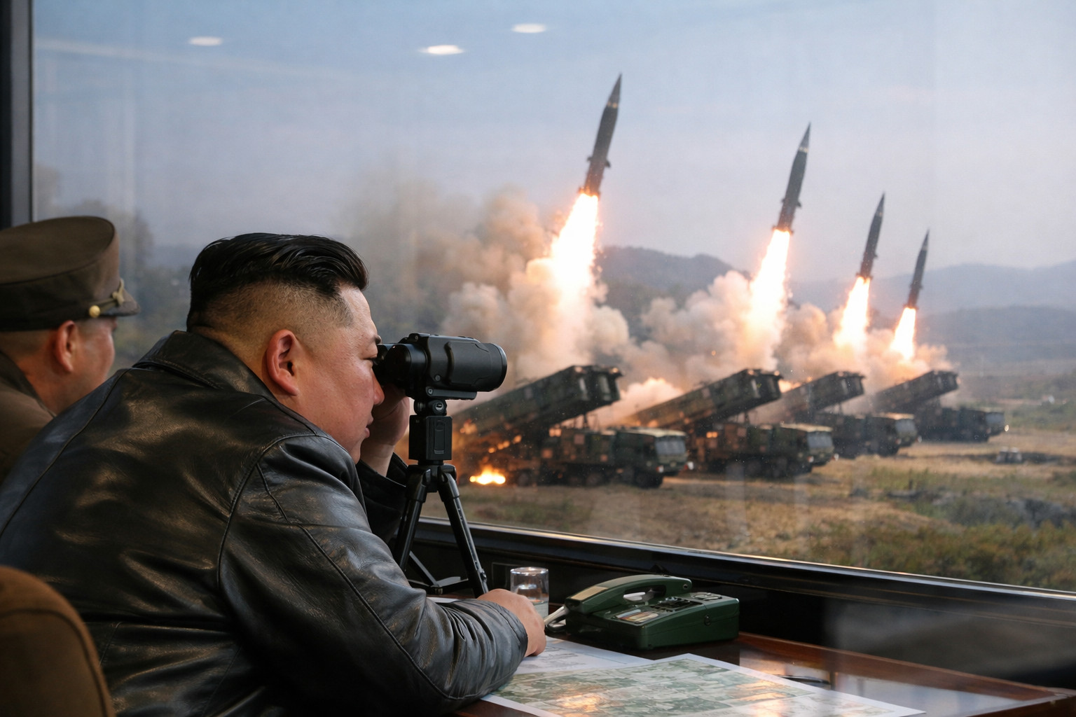 Кім Чен Ин особисто керував масовим ракетним обстрілом під час навчань США та Південної Кореї