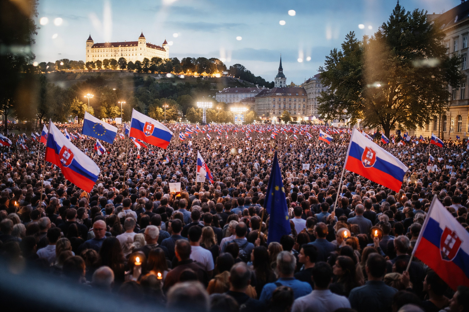Словацька опозиція масштабними протестами відповіла на спроби обмежити виборчі права